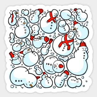 Snowmen Sticker